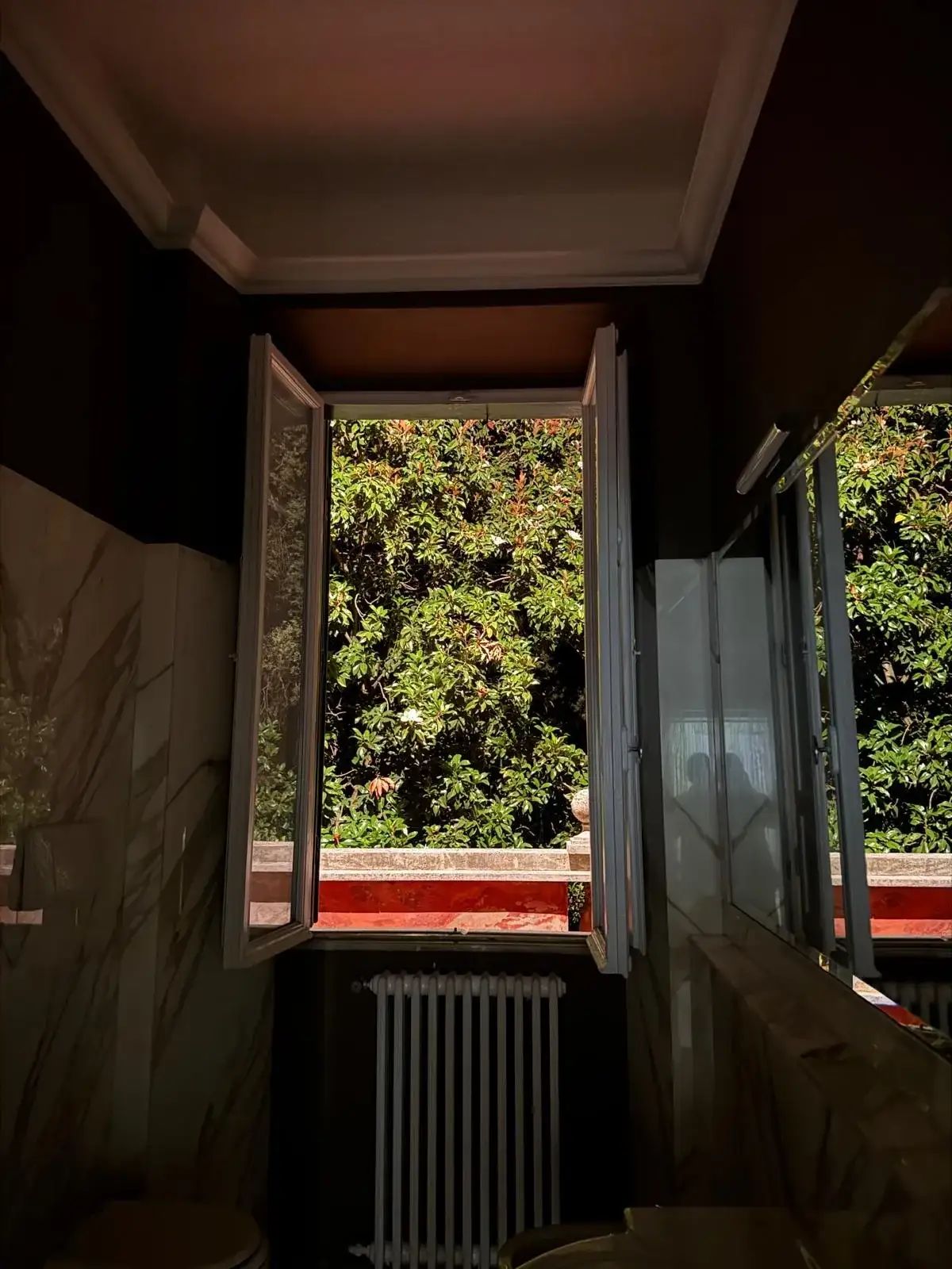 Open window onto the garden