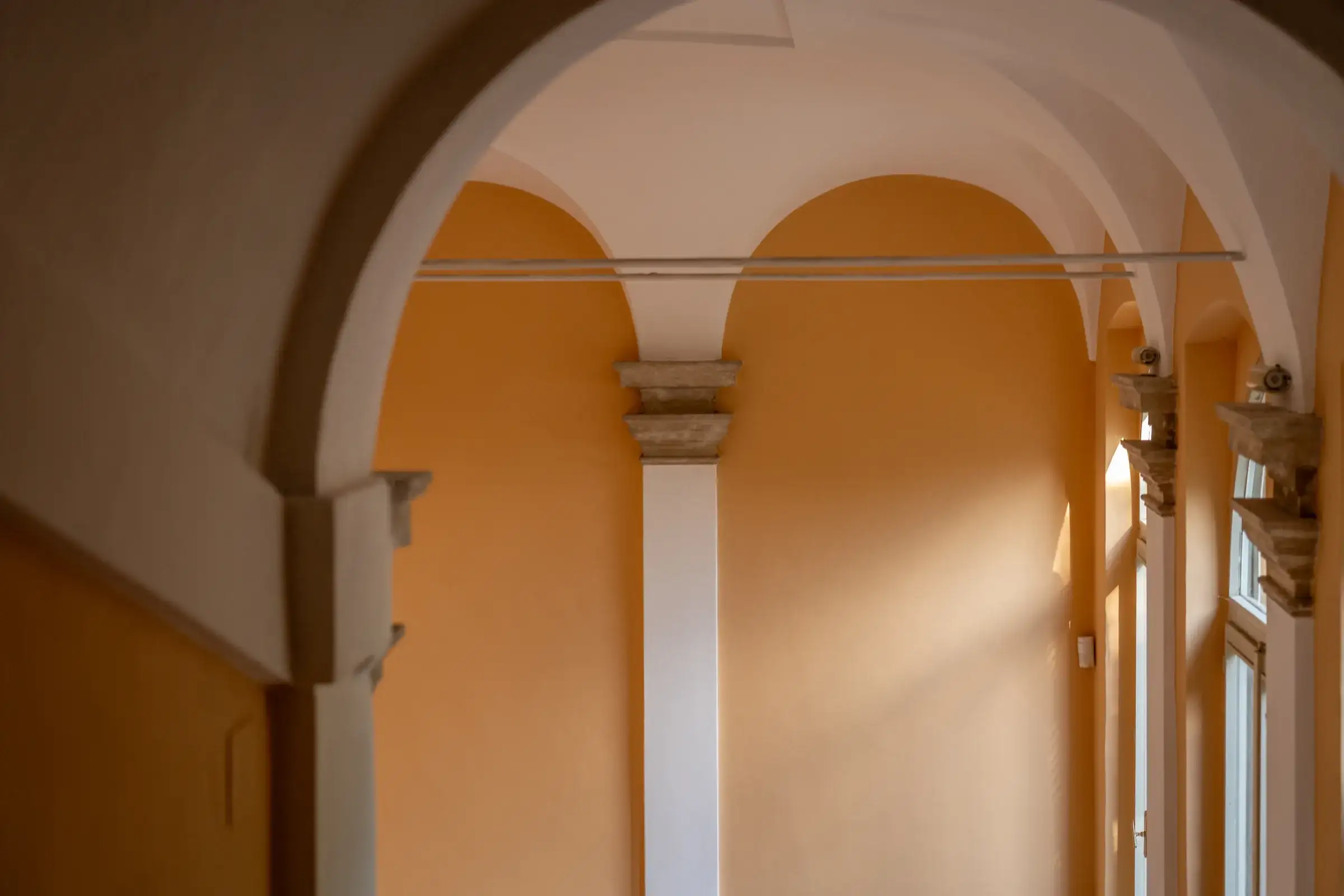Arched loggia with columns