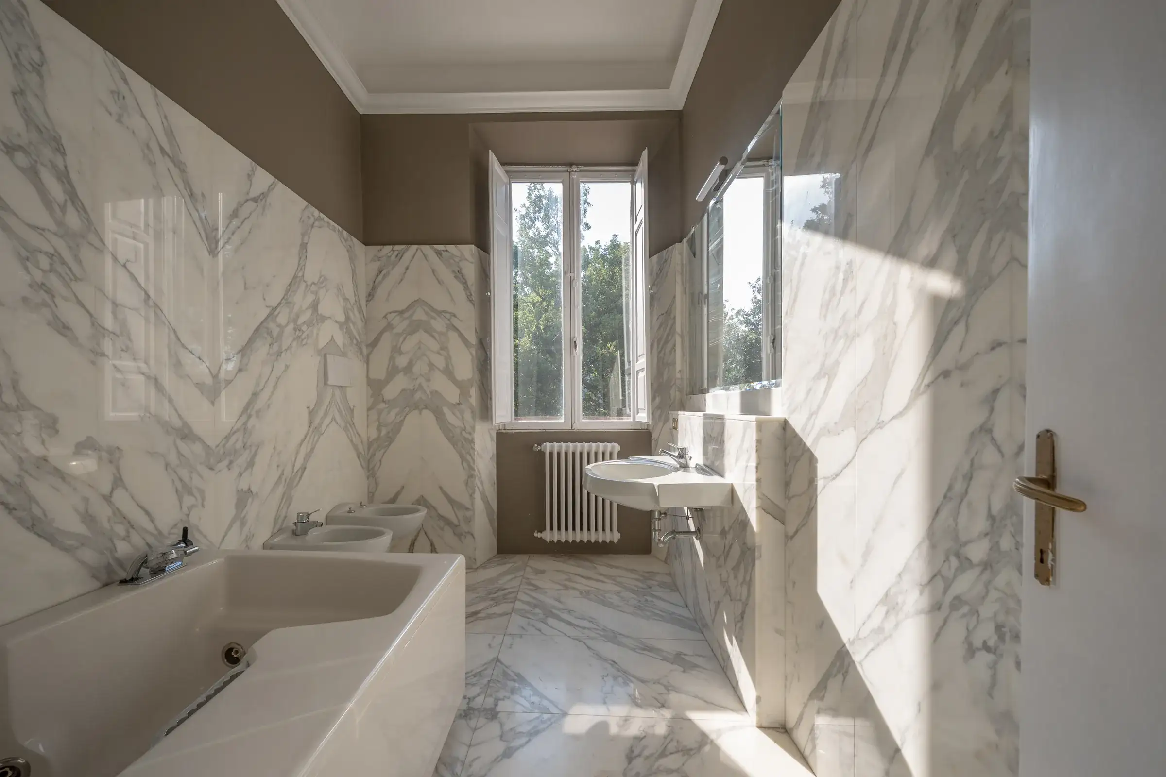 Marble bathroom